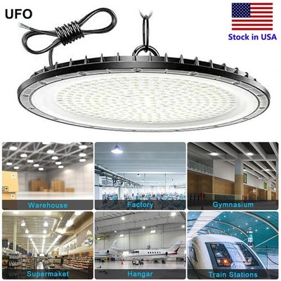 300W Super Bright Warehouse LED UFO High Bay Lights Factory Shop GYM Light Lamp