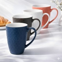 Kaffeetassen 8Er Set Tassen Kaffeebecher Kaffeetasse Becher Bunt Tasse 350Ml