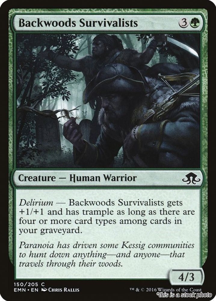 Magic Backwoods Survivalists Foil 150 NM Eldritch Moon Common