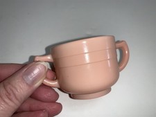 Pink Hazel Atlas Moderntone Open Sugar Bowl Pink 1950's