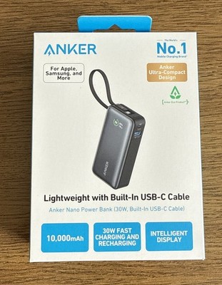 Anker 30W Nano Powerbank 10000mAh   Schnellladefunktion   USB-C & USB-A   Tragba