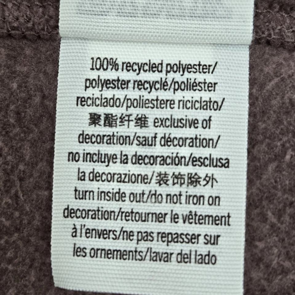 Victoria's Secret ROSA Mujer Sudadera L Marrón Crop Polar Manga Larga Foto 4 de 4