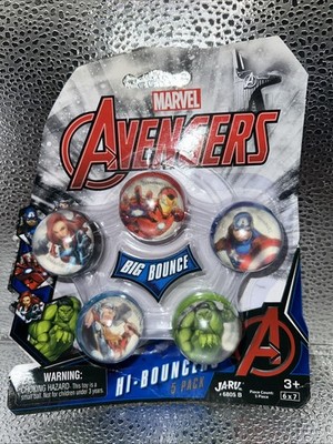 JA-RU Marvel Avengers Bouncy Superballs Super Hi Bounce 1.2  (1 Pack of 5 Bal...