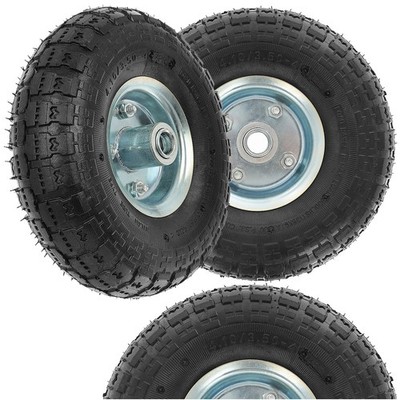 2 x Rad pannensicher 260 mm 4.10 3.50-4 Bollerwagen Sackkarre Rad Ø20 mm