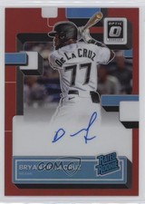 2022 Panini Donruss Optic Red Prizm 6/60 Bryan De La Cruz #RRS-BC Auto mv7