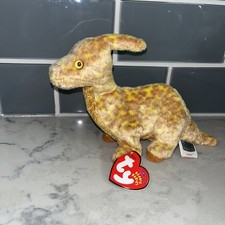 Ty Beanie Baby Tooter the Dinosaur Retired Vtg 9" New w/ Tag 2002 Bean Bag