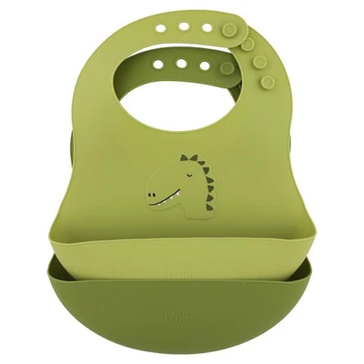 Trixie - Lätzchen Mr. Dino - Silikon Lätzchen - Dinosaurier - 2er-Set - Bild 1 von 4