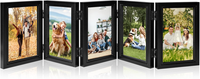 Bilderrahmen FüR 5 Bilder, 10X15 Cm Klappbar Fotorahmen | Schwarz MDF Bilderrahm