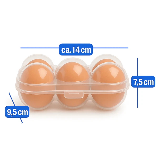 Eierbox 2er Set Transportbox Eier Eierdose Aufbewahrungsbox Kühlschrank Box - Bild 4 von 4
