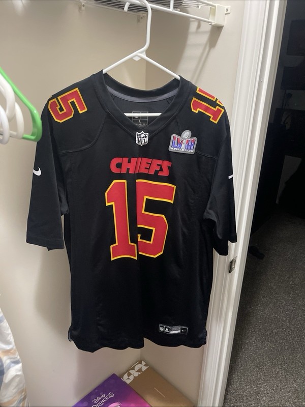 Patrick Mahomes Kansas City Chiefs Nike Super Bowl LVII Game Jersey Men's NFL- L