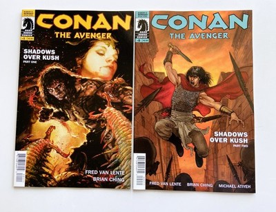 Conan the Avenger #1 -2 VF  Nursing his broken heart, Conan drinks into a stupor