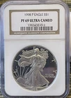 1998-P  American Silver Eagle NGC PF69 Ultra Cameo