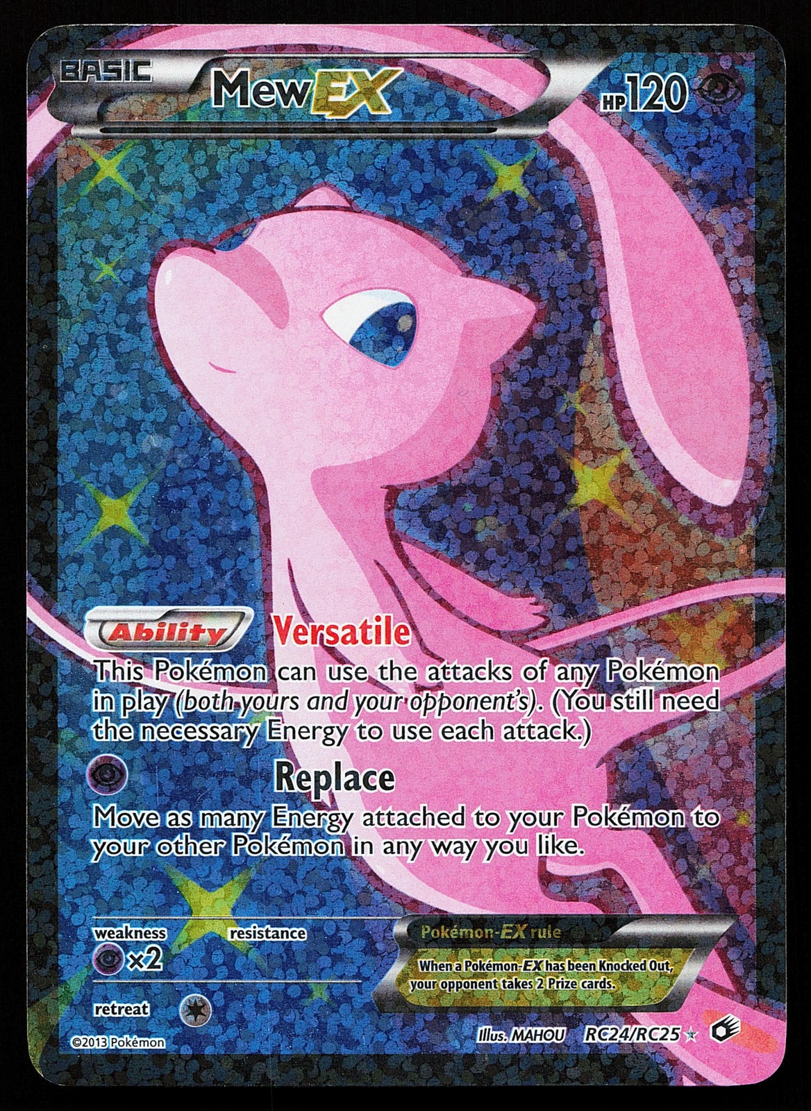 Mew EX RC24/RC25 Holo Legendary Treasures Radiant Collection Pokémon Card