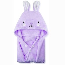 Toddler Hooded Bath Towel Ultra Soft Towel Highly Absorbent Bathrobe Blanket ...