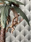 Vintage Frederick Cooper Tropical Tiki Jungle Palm Tree Monkey Metal Table Lamp — photo 5