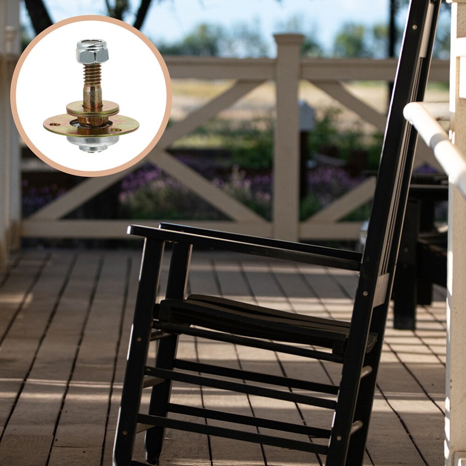 4 Pcs Glider Chair Bearings Rocking Screws Bolts Hardware Solid