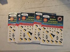 Lot Of 10 NHL Licensed Okee Dokee Pittsburgh Penguins Hockey Body Stickers 