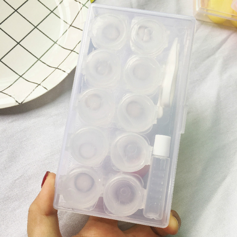 5 Pairs Multi Capacity Contact Lenses Box Transparent Beauty Pupil Container