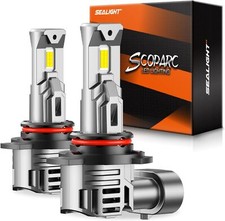 Sealight 9012/HIR2 LED Light Bulbs 100W 30000 Lumens 6500K Cool White Pair IP67