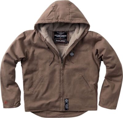 WCC West Coast Choppers Herren Jacke Sherpa Lined Canvas Work Jacket WCCJS165BR