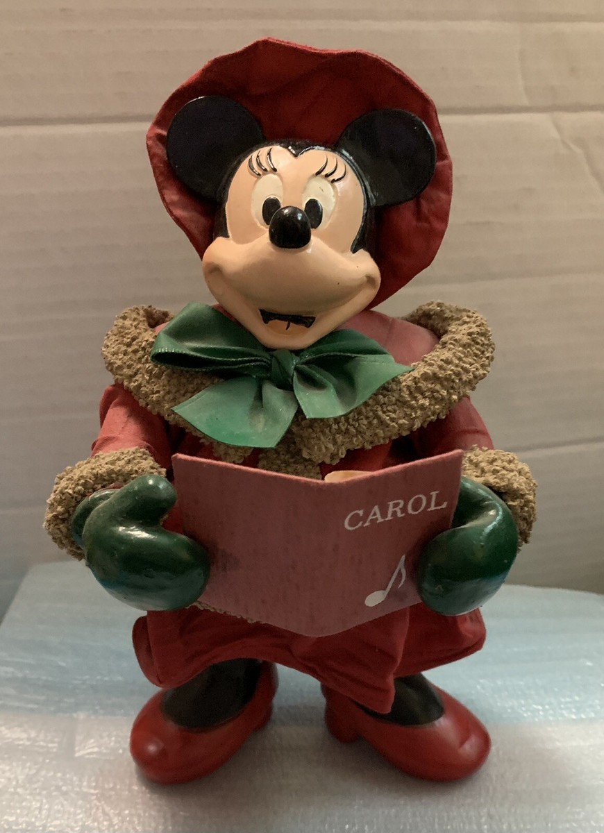 Disney Co. Minnie Mouse Christmas Caroler Fabriche Figurine | eBay