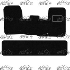 FITS FORD TRANSIT CUSTOM CREW CAB 2019 & UP BLACK CARPET VAN FLOOR MATS (2 PCS)