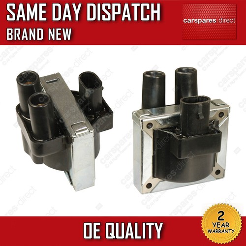 x2 IGNITION COIL PACK FOR FIAT PANDA MK1 MK2, PUNTO MK1 MK2