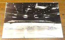 Ed Giacomin Marcel Dionne Sid Abel Signed 20x28 Detroit Red Wings HOF