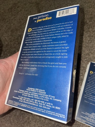 FROM PRISON TO PARADISE - DAVID ICKE LIVE IN VANCOUVER - (VHS, 2005, 3 VHS Set) - Foto 5 di 6