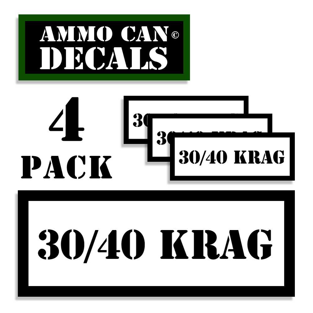 30/40 KRAG Ammo Can Labels Ammunition Case stickers decals 4 pack  3