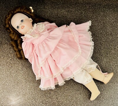 アンティークフレンチビスクドール SFBJ 247Twirp (トゥワープ) Vtg 22” Antique French SFBJ 247 Twirp Doll Repro Bisque Porcelain