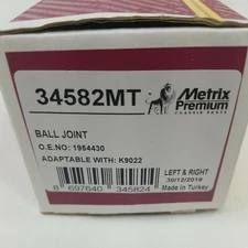 Metrix Premium Ball Joint. 34582MT. Left or Right. O.E. No: 1954430