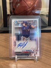 2021 Bowman Chrome 1st Autograph Rangers David Garcia Auto WHC148