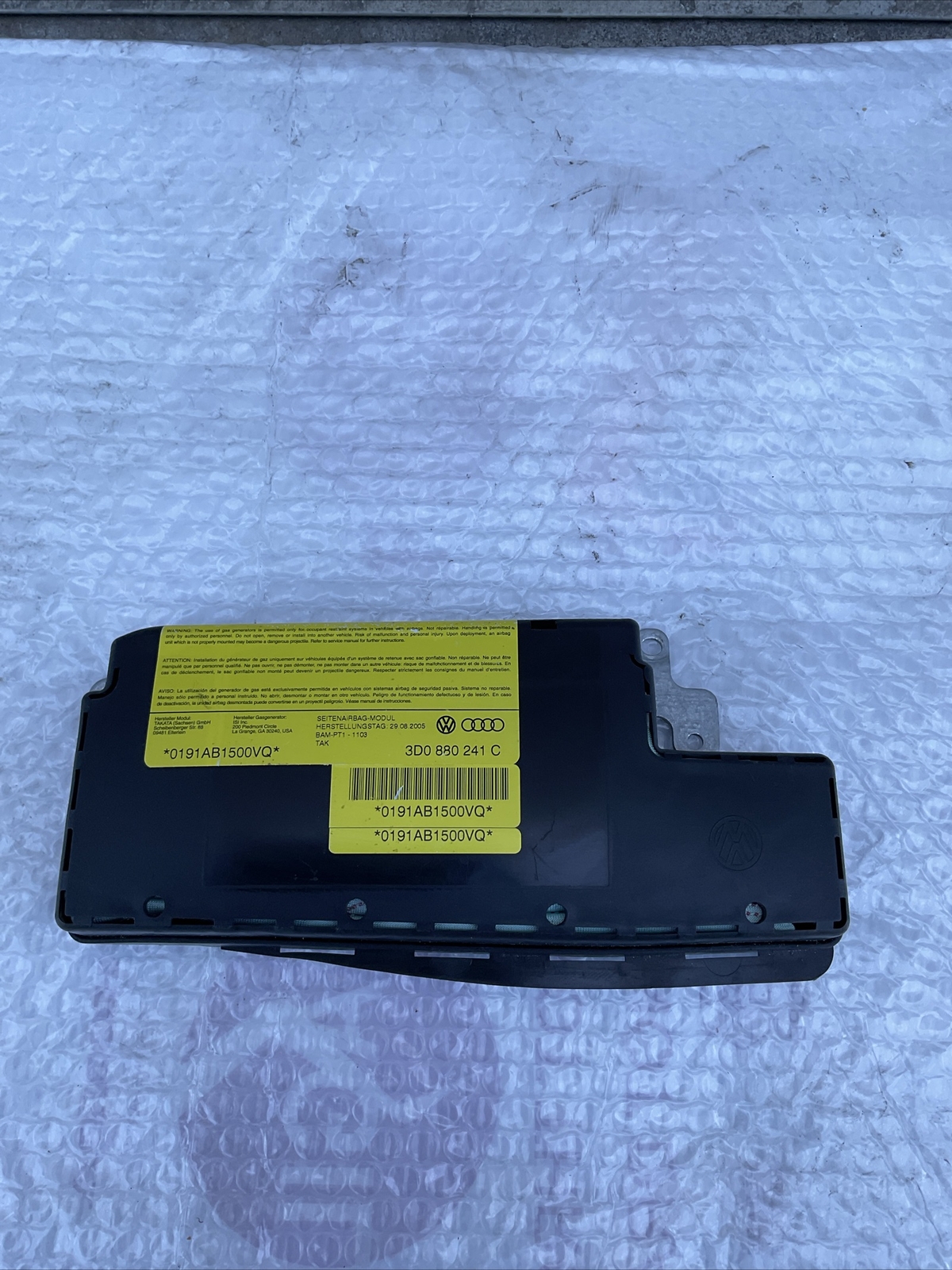 06-10 Bentley Continental Flying Spur Seat  Front Left Side OEM 3D0880241C