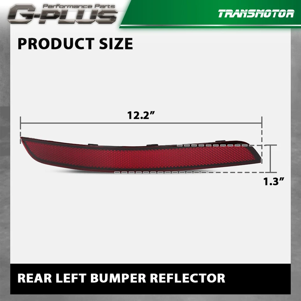 Reflector de parachoques trasero izquierdo para Mercedes-Benz GLK250 GLK350 2013-2015 #2048200374 Foto 4 de 4
