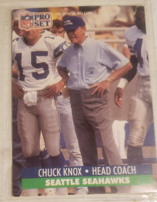 1991 Pro Set #306 Chuck Knox Head Coach Seattle Seahawks   ***40% OFF 2+ Cards