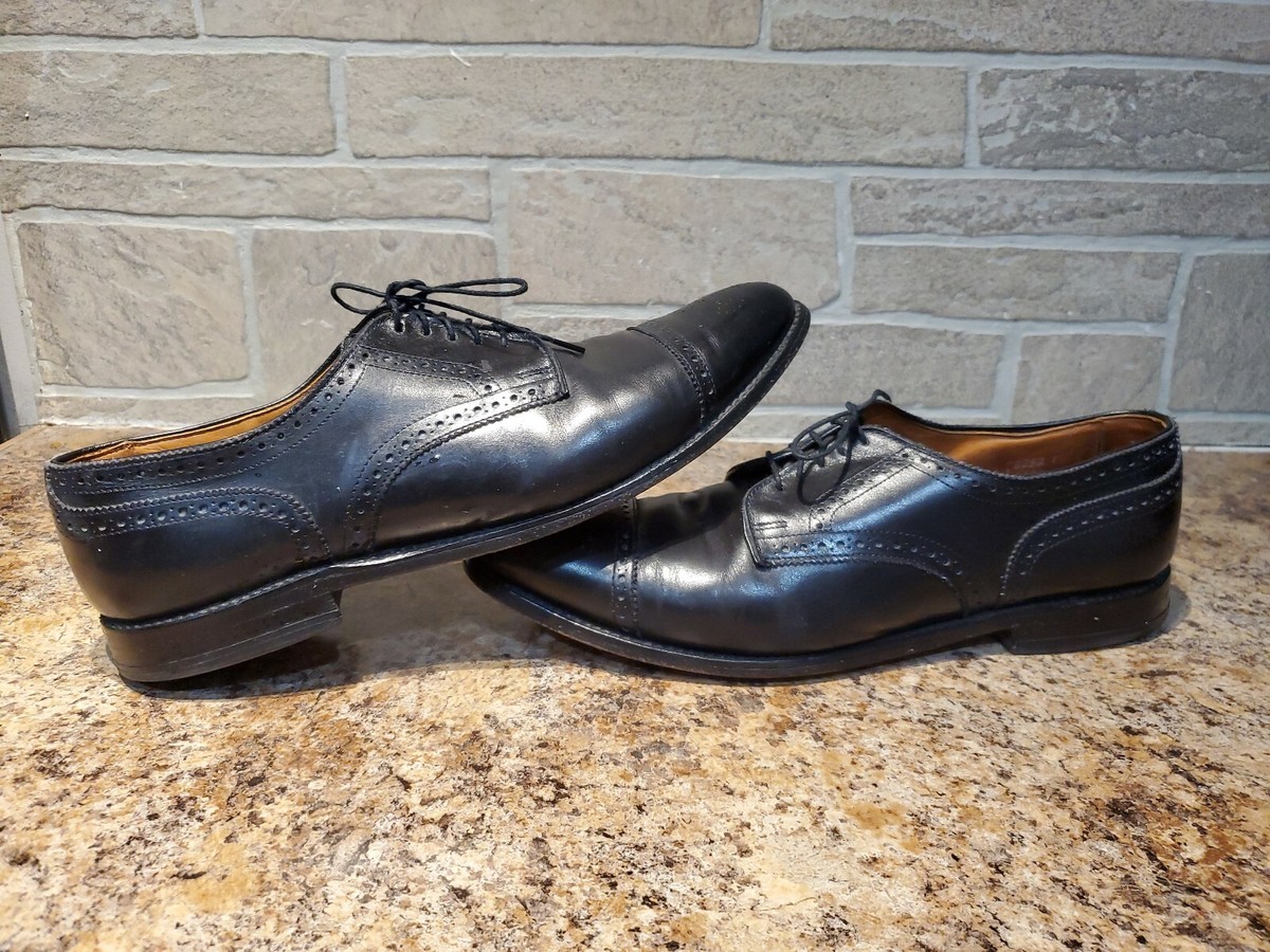 Vtg Allen Edmonds Sanford Men's Cap Toe Derby Dress Shoes Sz 12A
