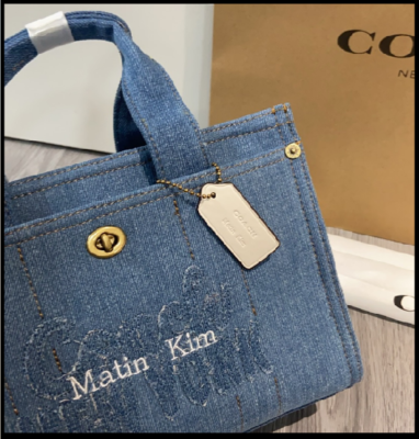 COACH CAZ29 [COACH MATIN KIM] Cargo Tote Bag 26 Blue 2 Way Outlet