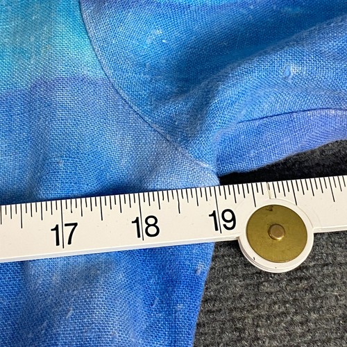 Vintage Cloth Art Original Womens Linen Jacket Cropped Hand Painted Size 10 - Picture 15 of 19