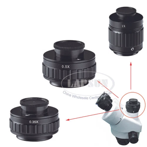 CTV 0.35X 0.5X 1X M38 38mm C-Mount Camera Adapter Stereo Trinocular Microscope - Picture 12 of 13