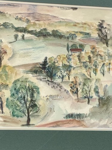 Nathaniel Dirk American Modern Watercolor Signed Listed Artist Poss Kent Cliffs - Picture 6 of 7