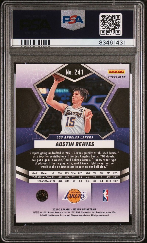 2021 22 Austin Reaves Mosaic Green Prizm Rookie PSA 10 EBay 2021-22-austin-reaves-mosaic-green-prizm-rookie-psa-10-ebay