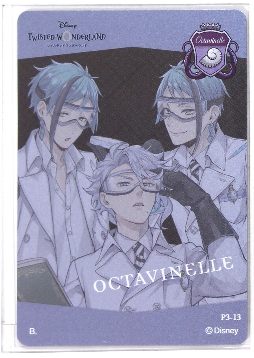 Disney Twisted Wonderland Metal Card P3-13 Octavinelle BANDAI