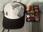 Naruto 20th Anniversary NYCC 2023 New York Comic Con Exclusive Hat & Pins