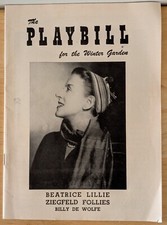 The Playbill, "Ziegfeld Follies" 1957  Beatrice Lillie, Billy De Wolfe
