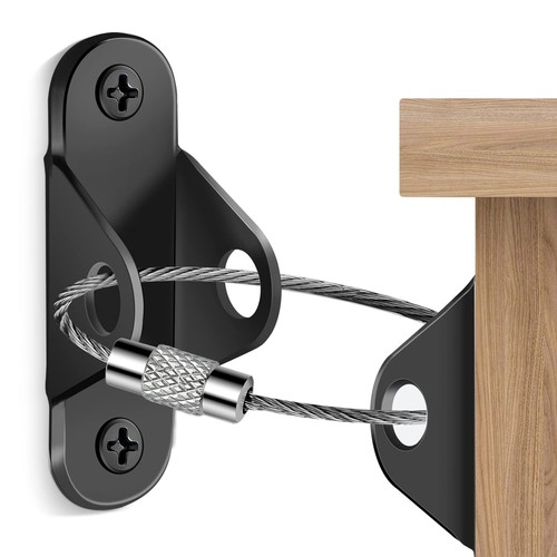 Furniture Anchors 10 Packs Anti Tip Furniture Anchors for Baby Proofing Furni.. - Picture 2 of 9