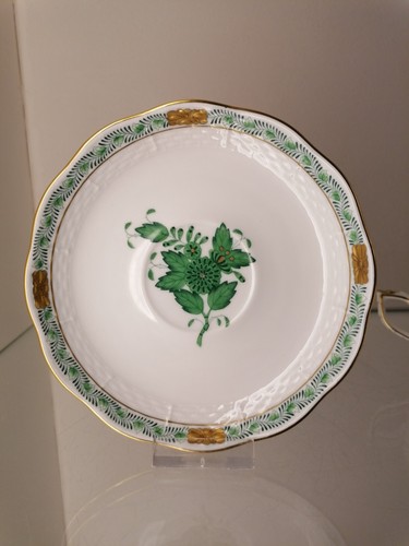 Herend Apponyi Vert Grün 724/AV Kaffeetasse mit Untertasse 1. Wahl - Picture 6 of 14