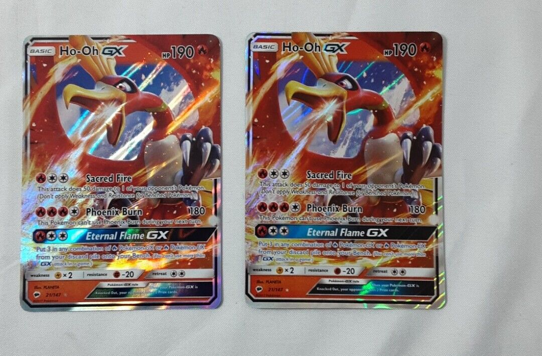 Ho-Oh GX, EX/NM, SM Burning Shadows 21/147, Pokemon