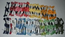 J&P Coats Embroidery Floss Lot of 79 Skeins Mixed Colors New