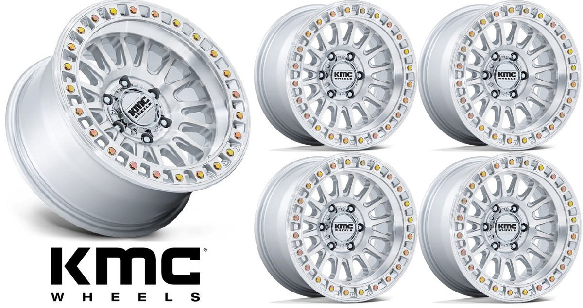 17 KMC KM552 IMS WHEELS MACHINED 17X8.5 5X127 FITS JEEP WRANGLER